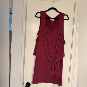 Lucky Brand Maroon V-Neck Top
